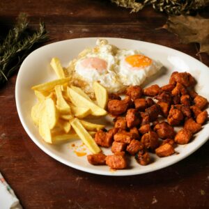 HUEVOS, PATATAS Y CHORIZO